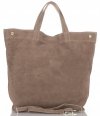 Bőr táska shopper bag Vera Pelle földszínű A19