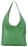 Bőr táska shopper bag Vittoria Gotti zöld V3L