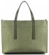 Bőr táska kuffer Vittoria Gotti zöld V3223