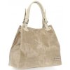 Bőr táska shopper bag Vittoria Gotti bézs V692754