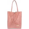Bőr táska shopper bag Vittoria Gotti rózsaszín V299COCO
