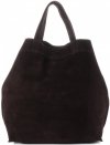 Bőr táska shopper bag Vera Pelle csokoládé A19