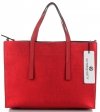 Bőr táska kuffer Vittoria Gotti piros V3223