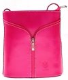 Bőr táska levéltáska Genuine Leather rózsaszín 208