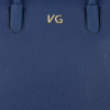 Bőr táska kuffer Vittoria Gotti tengerkék V2392