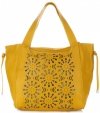 Bőr táska shopper bag Genuine Leather sárga 5157