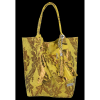 Bőr táska shopper bag Vittoria Gotti sárga V2472