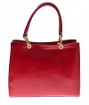 Bőr táska kuffer Genuine Leather piros 1000