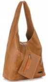 Bőr táska shopper bag Vittoria Gotti vörös V8804