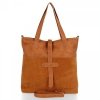Bőr táska shopper bag Roberto Ricci vörös 18139