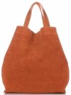 Bőr táska shopper bag Vera Pelle narancs A19
