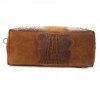 Bőr táska kuffer Genuine Leather vörös 1175