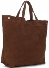 Bőr táska shopper bag Vera Pelle barna A19