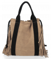 Bőr táska shopper bag Vittoria Gotti földszínű B7