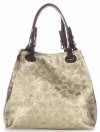 Bőr táska shopper bag Vittoria Gotti arany V2053