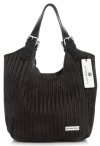 Bőr táska shopper bag Vittoria Gotti csokoládé V80050