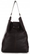 Bőr táska shopper bag Vera Pelle csokoládé 3292