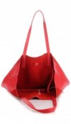 Bőr táska shopper bag Vittoria Gotti piros V602