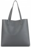 Bőr táska shopper bag Vittoria Gotti szürke V694150