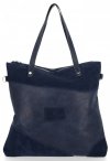 Bőr táska shopper bag Roberto Ricci tengerkék 18128