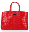 Bőr táska aktatáska Vittoria Gotti piros V5249