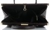 Bőr táska kuffer Genuine Leather csokoládé 7727