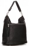 Bőr táska shopper bag Genuine Leather fekete 1326