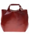 Bőr táska shopper bag Vera Pelle barna 854