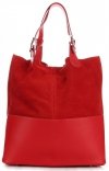 Bőr táska shopper bag Genuine Leather fekete 605