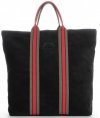 Bőr táska shopper bag Vittoria Gotti fekete V689746