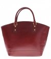 Bőr táska shopper bag Genuine Leather barna 11A