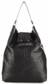 Bőr táska shopper bag Vera Pelle fekete 3292