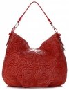 Bőr táska shopper bag Vittoria Gotti piros V80013
