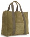 Bőr táska shopper bag Vittoria Gotti zöld V8252