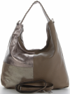 Bőr táska shopper bag Genuine Leather földszínű 5521