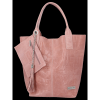 Bőr táska shopper bag Vittoria Gotti rózsaszín B15