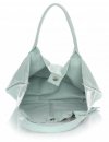 Bőr táska shopper bag Genuine Leather menta 555