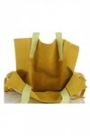 Bőr táska shopper bag Vittoria Gotti sárga V26A