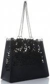 Bőr táska shopper bag Vittoria Gotti fekete V5798