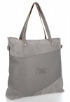 Bőr táska shopper bag Roberto Ricci szürke 18128