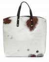 Bőr táska shopper bag Genuine Leather fekete 806576