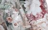 Torebka Skórzana firmy Vittoria Gotti Uniwersalny Włoski Shopper w modne wzory Kwiatów Jasno Szara