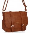 BEE BAG Firmowa Listonoszka Damska Nancy w stylu vintage Ruda