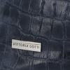 Vittoria Gotti Uniwersalna Torebka Skórzana w modny motyw żółwia Granat