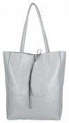 Uniwersalna Torebka Damska Shopper Bag XL Hernan HB0253 Srebrna