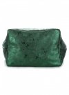 Uniwersalna Torebka Skórzana ShopperBag firmy Genuine Leather w Motyle Zielona