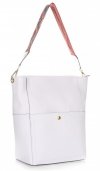 Modna Torba Skórzana XL Genuine Leather Biała