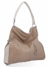 Uniwersalna Torebka damska Shopper Bag XL firmy Hernan HB0170 Ciemno Beżowa