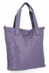 Duża Torebka Damska Shopper Bag XXL firmy Hernan HB0363 Fioletowa