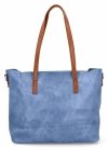 Torebka Damska Shopper Bag XL z Kosmetyczką firmy Herisson H8806 Niebieska